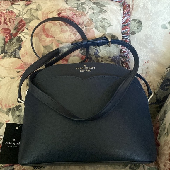 KATE SPADE PAYTON DOME CROSSBODY NWT BLAZER BLUE SAFFIANO LEATHER - Picture 1 of 9